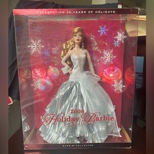 2008 Holiday Barbie, 20th Anniversary, Collector’s Edition, NIB- DVD INCLUDED!!